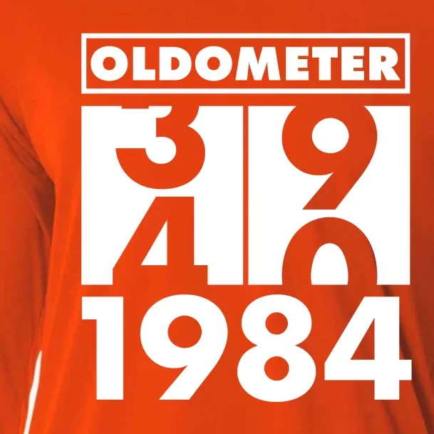 Funny Oldometer Made In 1984 40th Birthday Cooling Performance Long Sleeve Crew