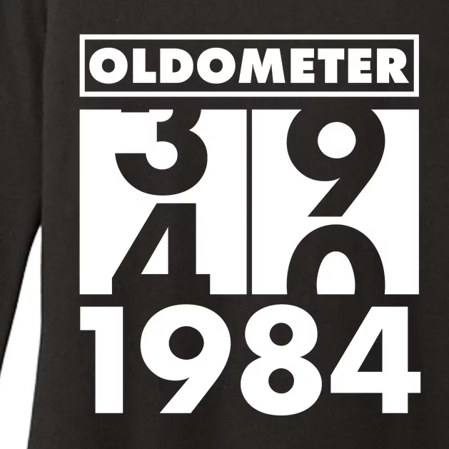 Funny Oldometer Made In 1984 40th Birthday Womens CVC Long Sleeve Shirt