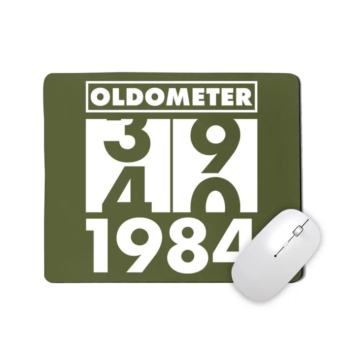 Funny Oldometer Made In 1984 40th Birthday Mousepad