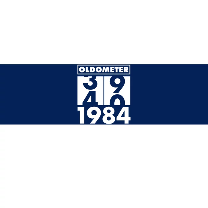 Funny Oldometer Made In 1984 40th Birthday Bumper Sticker