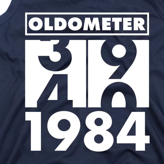 Funny Oldometer Made In 1984 40th Birthday Tank Top