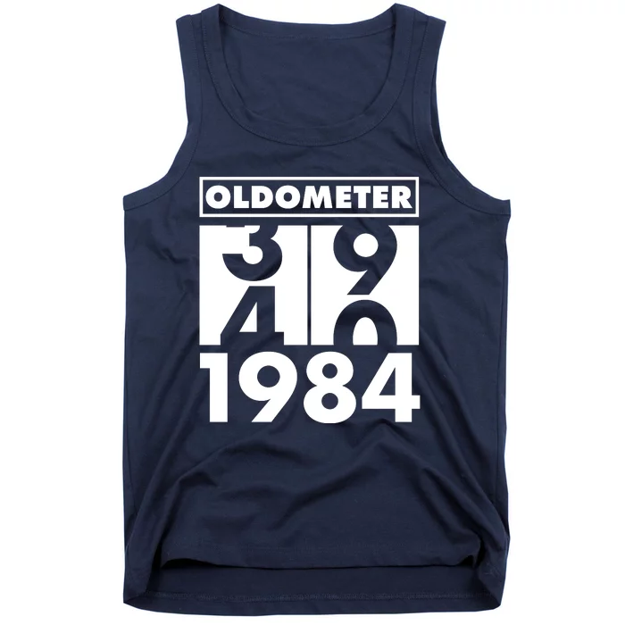 Funny Oldometer Made In 1984 40th Birthday Tank Top