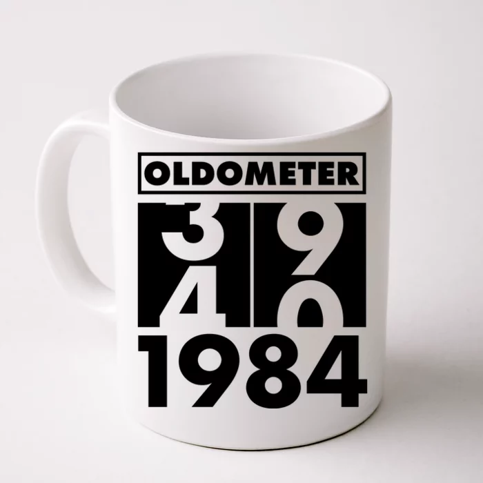 Funny Oldometer Made In 1984 40th Birthday Front & Back Coffee Mug