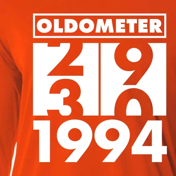 Funny Oldometer Made In 1994 30th Birthday Cooling Performance Long Sleeve Crew