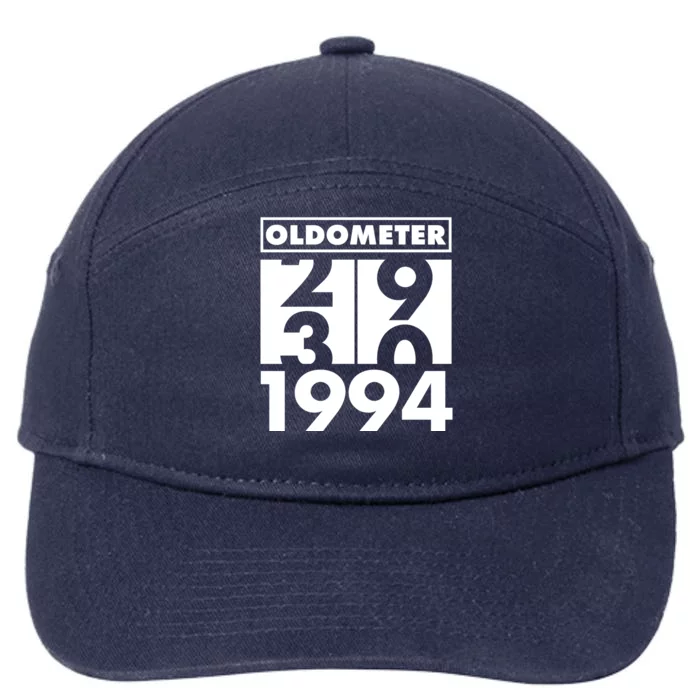 Funny Oldometer Made In 1994 30th Birthday 7-Panel Snapback Hat