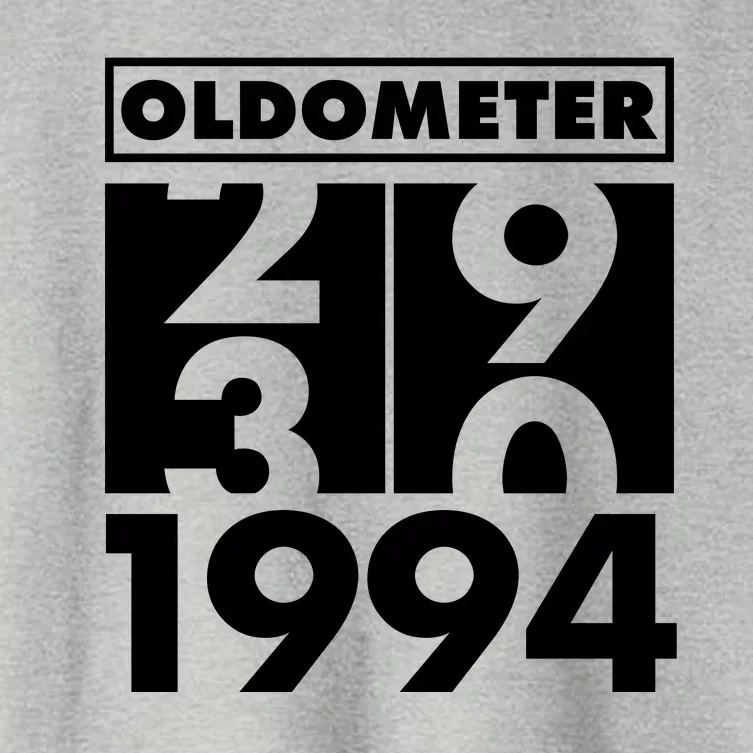 Funny Oldometer Made In 1994 30th Birthday Women's Crop Top Tee