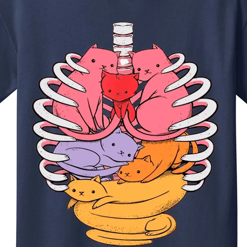 Funny Organs Made Out Of Cats Kids T-Shirt