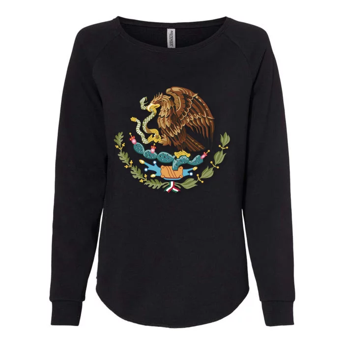 Flag Of Mexico United States Mexican War Of Independence Tenochtitlan The Eagl Womens California Wash Sweatshirt