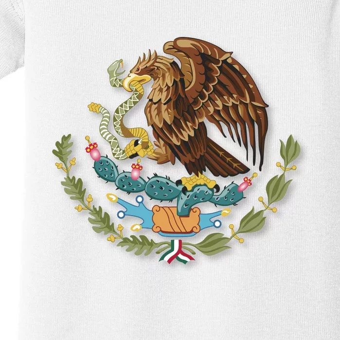 Flag Of Mexico United States Mexican War Of Independence Tenochtitlan The Eagl Baby Bodysuit