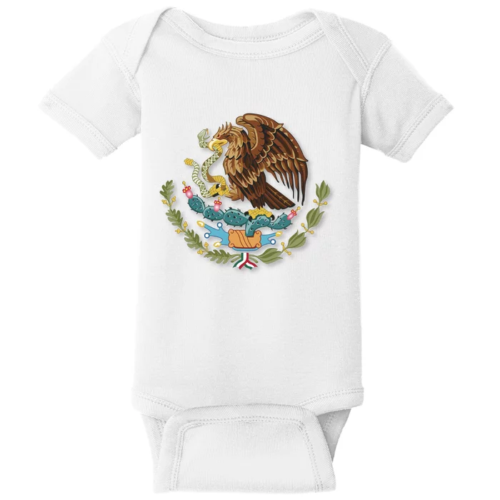 Flag Of Mexico United States Mexican War Of Independence Tenochtitlan The Eagl Baby Bodysuit