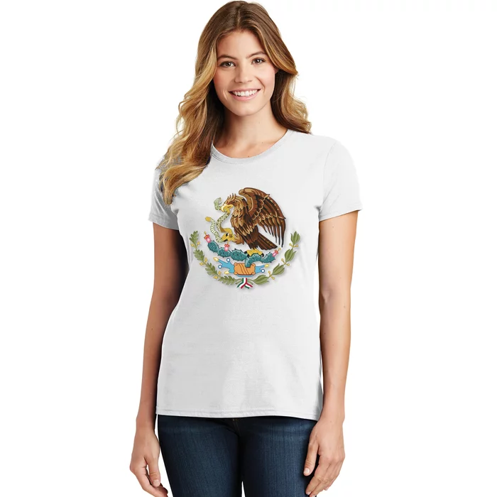 Flag Of Mexico United States Mexican War Of Independence Tenochtitlan The Eagl Women's T-Shirt