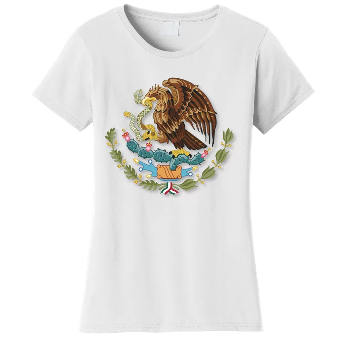 Flag Of Mexico United States Mexican War Of Independence Tenochtitlan The Eagl Women's T-Shirt