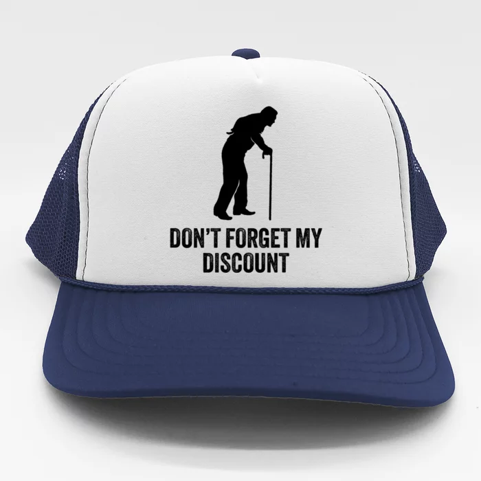 Funny Old Man Gag Old Person Older People Dad Birthday Trucker Hat