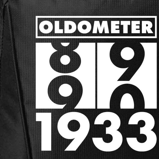 Funny Oldometer Made In 1933 90th Birthday City Backpack