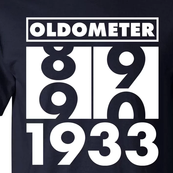 Funny Oldometer Made In 1933 90th Birthday Tall T-Shirt