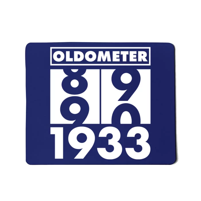 Funny Oldometer Made In 1933 90th Birthday Mousepad