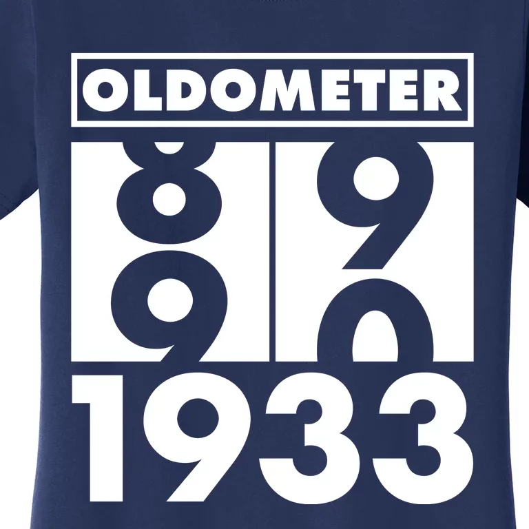 Funny Oldometer Made In 1933 90th Birthday Women's T-Shirt