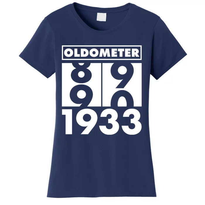 Funny Oldometer Made In 1933 90th Birthday Women's T-Shirt