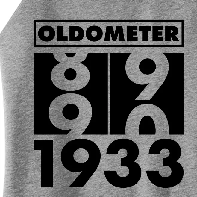 Funny Oldometer Made In 1933 90th Birthday Women’s Perfect Tri Rocker Tank