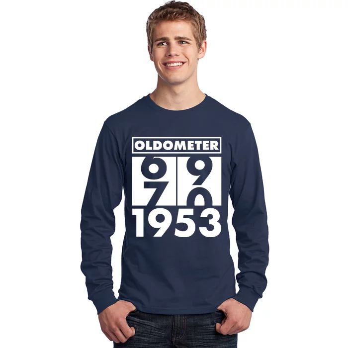 Funny Oldometer Made In 1953 70th Birthday Long Sleeve Shirt