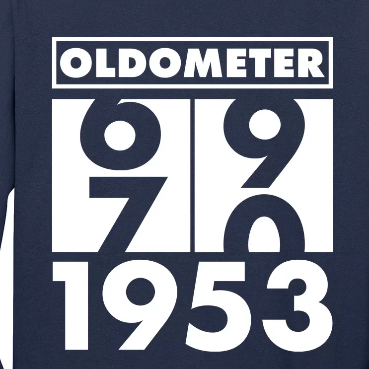 Funny Oldometer Made In 1953 70th Birthday Long Sleeve Shirt