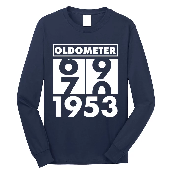 Funny Oldometer Made In 1953 70th Birthday Long Sleeve Shirt