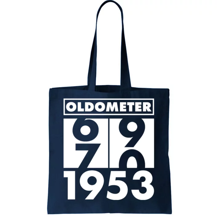 Funny Oldometer Made In 1953 70th Birthday Tote Bag