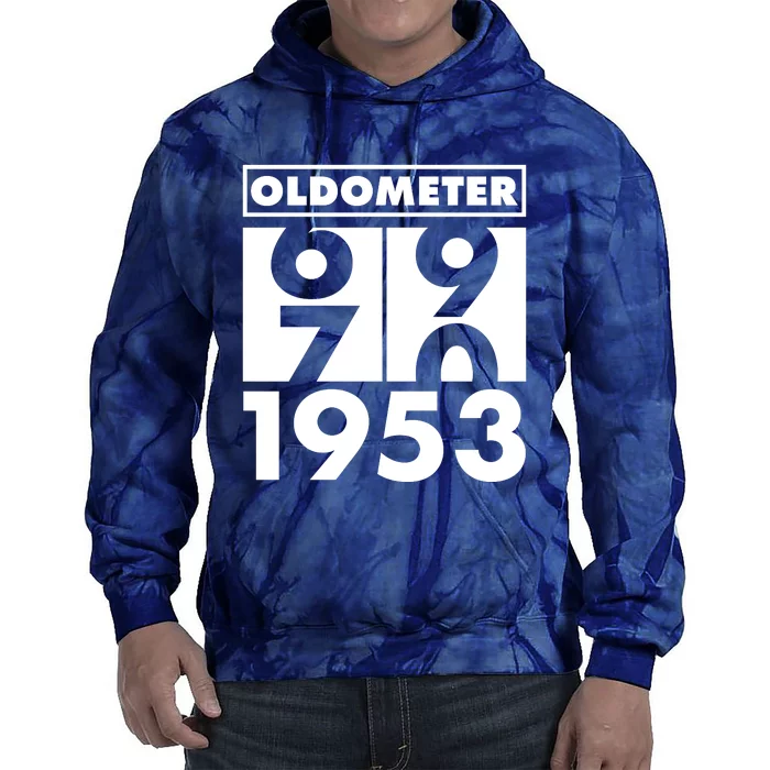 Funny Oldometer Made In 1953 70th Birthday Tie Dye Hoodie