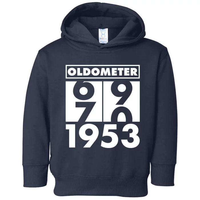 Funny Oldometer Made In 1953 70th Birthday Toddler Hoodie