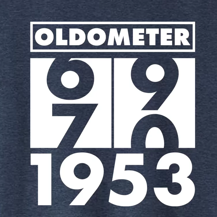 Funny Oldometer Made In 1953 70th Birthday Women's Crop Top Tee