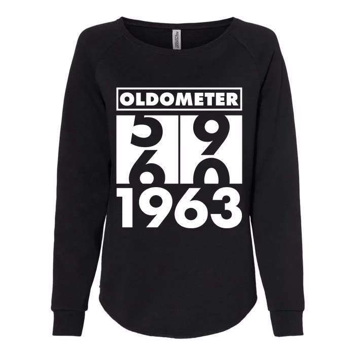 Funny Oldometer Made In 1963 60th Birthday Womens California Wash Sweatshirt