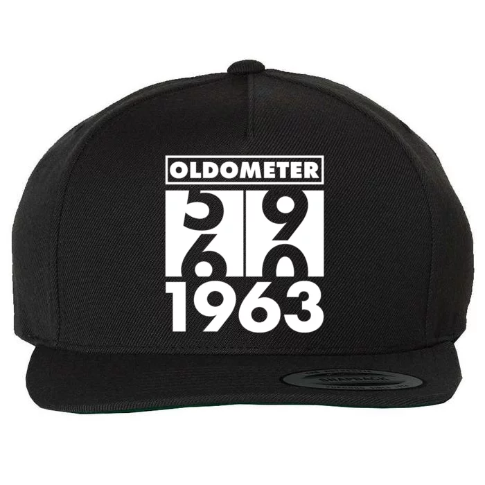 Funny Oldometer Made In 1963 60th Birthday Wool Snapback Cap