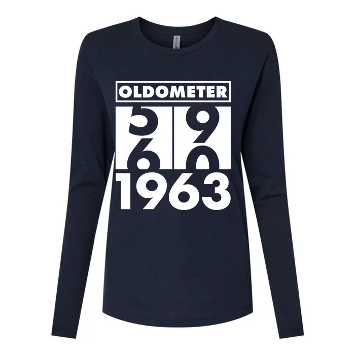 Funny Oldometer Made In 1963 60th Birthday Womens Cotton Relaxed Long Sleeve T-Shirt