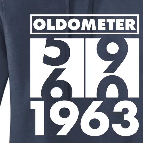 Funny Oldometer Made In 1963 60th Birthday Women's Pullover Hoodie