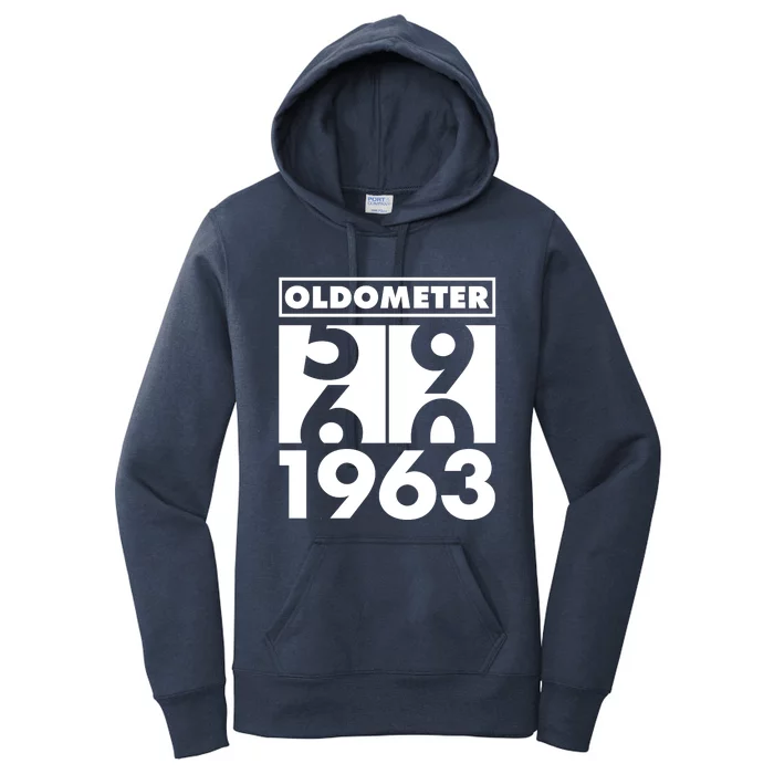 Funny Oldometer Made In 1963 60th Birthday Women's Pullover Hoodie