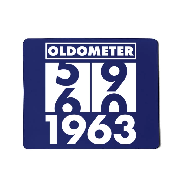 Funny Oldometer Made In 1963 60th Birthday Mousepad