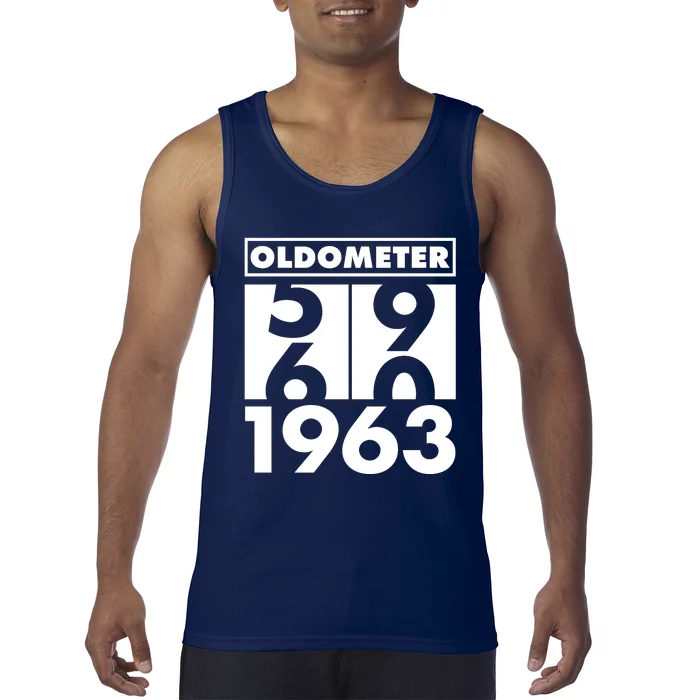 Funny Oldometer Made In 1963 60th Birthday Tank Top