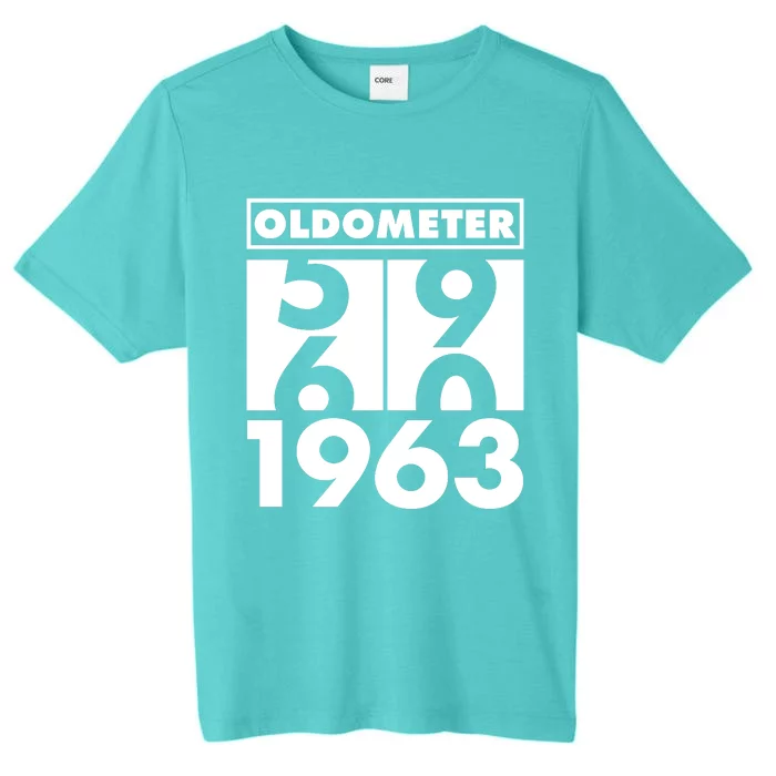 Funny Oldometer Made In 1963 60th Birthday ChromaSoft Performance T-Shirt