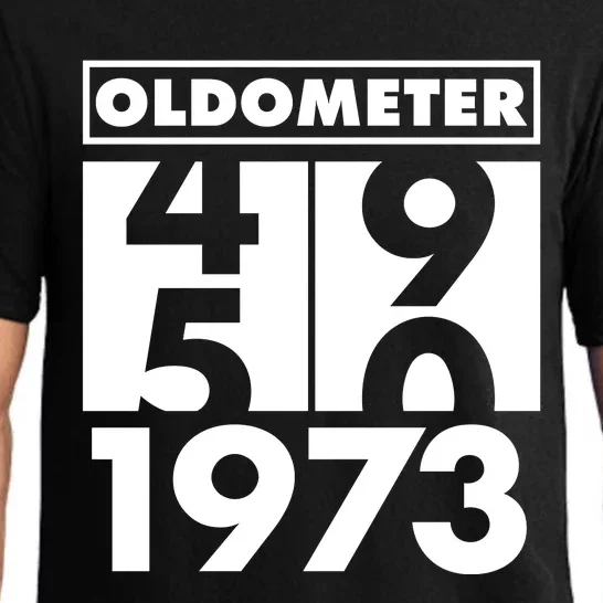 Funny Oldometer Made In 1973 50th Birthday Pajama Set