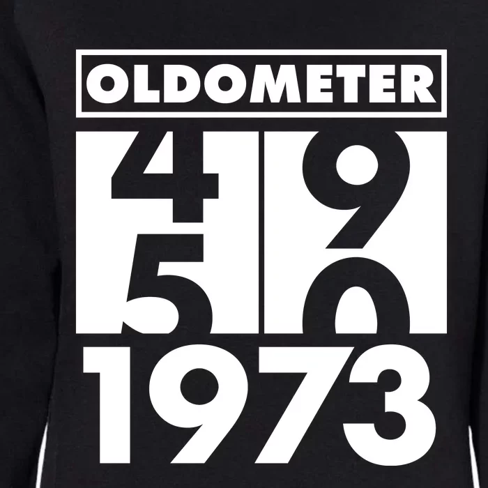 Funny Oldometer Made In 1973 50th Birthday Womens California Wash Sweatshirt