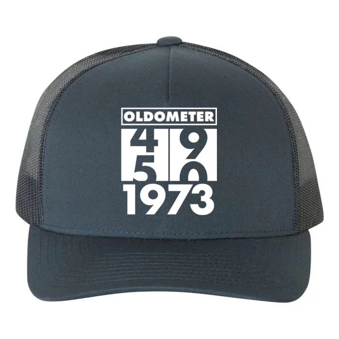 Funny Oldometer Made In 1973 50th Birthday Yupoong Adult 5-Panel Trucker Hat