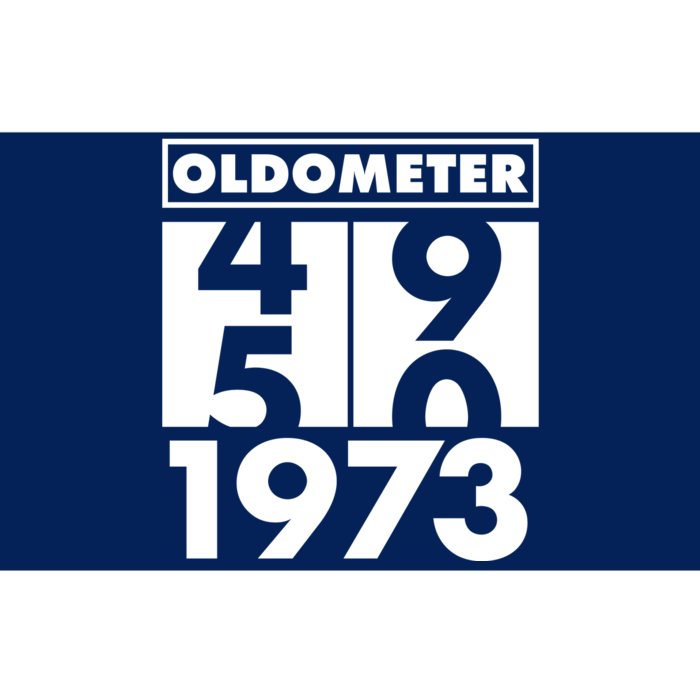 Funny Oldometer Made In 1973 50th Birthday Bumper Sticker