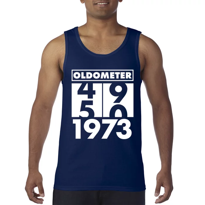 Funny Oldometer Made In 1973 50th Birthday Tank Top