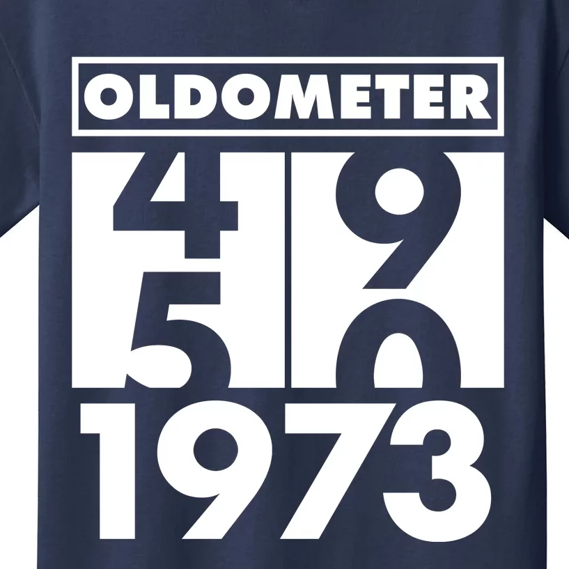 Funny Oldometer Made In 1973 50th Birthday Kids T-Shirt