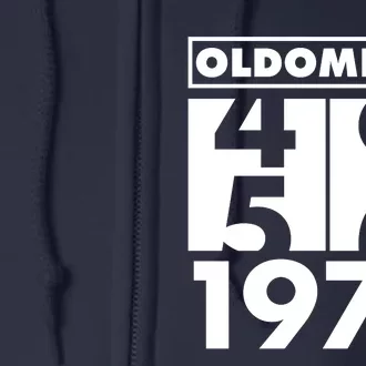 Funny Oldometer Made In 1973 50th Birthday Full Zip Hoodie