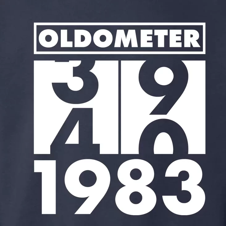 Funny Oldometer Made In 1983 40th Birthday Toddler Hoodie