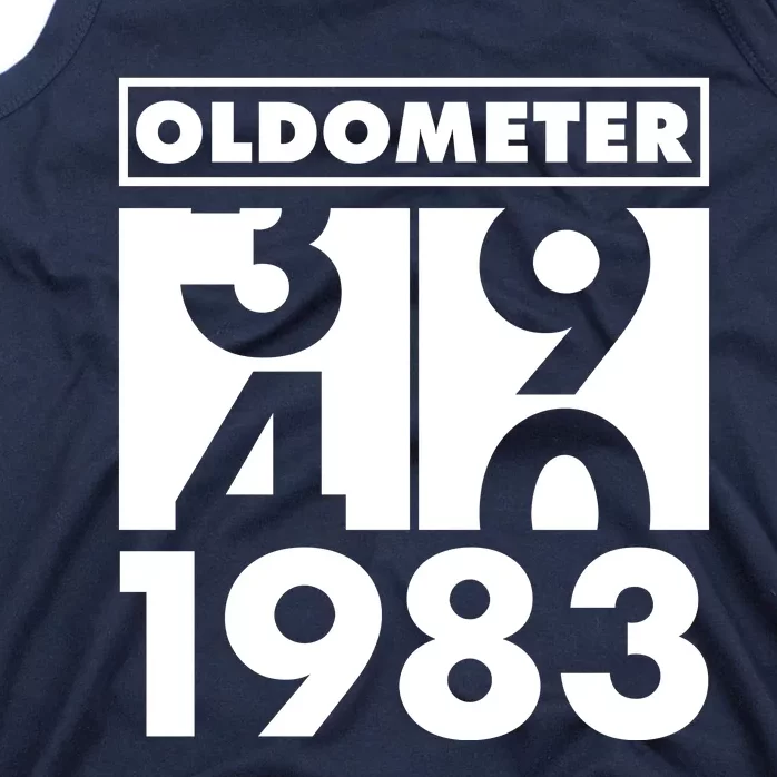 Funny Oldometer Made In 1983 40th Birthday Tank Top