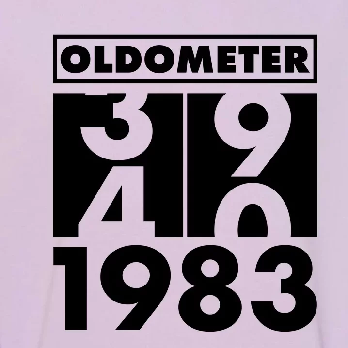 Funny Oldometer Made In 1983 40th Birthday Garment-Dyed Sweatshirt