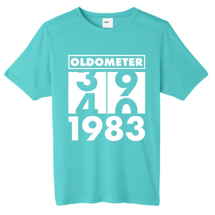 Funny Oldometer Made In 1983 40th Birthday ChromaSoft Performance T-Shirt