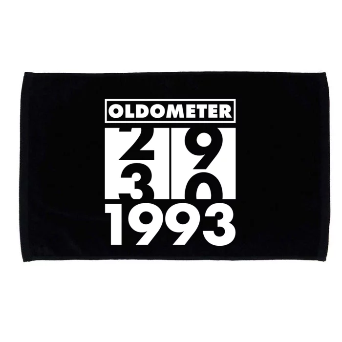 Funny Oldometer Made In 1993 30th Birthday Microfiber Hand Towel